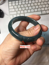 Load image into Gallery viewer, 55mm Certified Type A 100% Natural dark green/blue/gray/black Guatemala Jadeite bangle PJ141-1478
