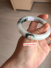 Load image into Gallery viewer, 53.8mm certified Type A 100% Natural light green/white jadeite jade bangle BK100-2343
