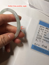 Load image into Gallery viewer, 55.9mm Certified Type A 100% Natural white/light green/gray/black(WuJi) Jadeite Jade bangle BG210-8573
