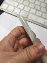 Load image into Gallery viewer, 20cm 100% Natural black light yellow Xiu Jade (Serpentine) Hairpin AW55
