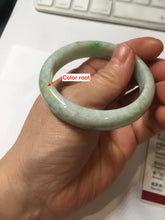 Load image into Gallery viewer, 50.5mm certified 100% natural type A sunny green brown oval jadeite bangle PH169-5802
