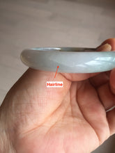 Load image into Gallery viewer, 57.5mm Certified Type A 100% Natural white/light purple/brown Jadeite Jade bangle BM51-7048
