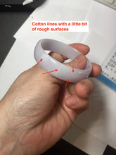 Load image into Gallery viewer, 50mm certified 100% natural Type A  white purple thin jadeite jade bangle BS167-1625
