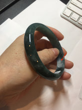 Load image into Gallery viewer, 60.6mm Certified Type A 100% Natural dark green/blue/gray/black Guatemala Jadeite bangle Pb280-0691
