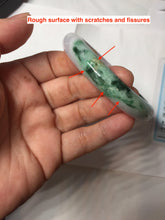 Load image into Gallery viewer, 55.5mm Certified 100% natural Type A sunny Green &amp; Light Purple(春带彩) jadeite jade bangle PH247-0509

