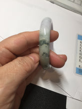 Load image into Gallery viewer, 53mm certified 100% natural Type A light green purple  jadeite jade bangle AA33-4281
