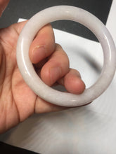 Load image into Gallery viewer, 52.5mm Type A 100% Natural light pink/purple round cut Jadeite Jade bangle BH126-8037
