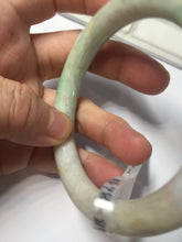 Load image into Gallery viewer, AllaboutjadeCanada.com only 56mm certified Type A 100% Natural sunny green/white/purple/brown(FU LU Shou) round cut Jadeite Jade bangle AF78-8925 Add on item
