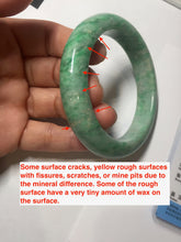 Load image into Gallery viewer, 56.5mm Certified Type A 100% Natural sunny green yellow Jadeite bangle J148-8114

