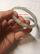 Load image into Gallery viewer, 58.8mm Certified 100% Natural light yellow/gray/pale pink slim nephrite jade bangle HN71-9076
