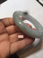 Load image into Gallery viewer, 57.5 mm Certified Type A 100% Natural green/purple Jadeite Jade bangle AX57-0356
