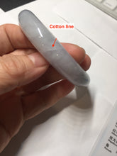 Load image into Gallery viewer, 56.3mm certified 100% natural Type A icy light green/purple jadeite jade bangle PE7-0299
