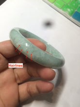 Load image into Gallery viewer, 56.4mm 100% natural Type A sunny green/brown/white jadeite jade bangle AX47-2831
