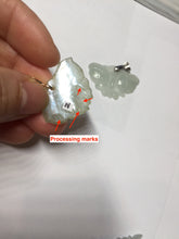 Load image into Gallery viewer, 100% Natural type A icy watery light green Jadeite Jade butterfly pendant PH113-2
