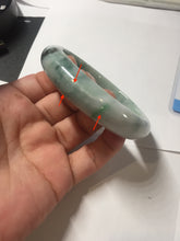 Load image into Gallery viewer, 57.8mm Certified Type A 100% Natural sunny green dark green white Jadeite bangle AZ164-6583
