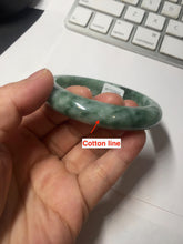 Load image into Gallery viewer, 56.7mm Certified Type A 100% Natural Woodland Green Jadeite Bangle AZ186-0427
