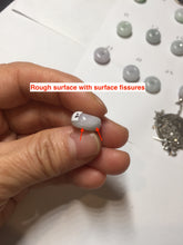 Load image into Gallery viewer, 12.5mm Type A 100% Natural sunny green white purple Jadeite Safety Guardian Button donuts pendant PH60 Add on item
