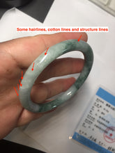 Load image into Gallery viewer, 54.6mm Certified Type A 100% Natural green purple round cut jadeite Jade bangle PJ39-0280
