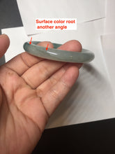 Load image into Gallery viewer, 54.6mm Certified Type A 100% Natural green white gray round cut jadeite Jade bangle BH236-0267
