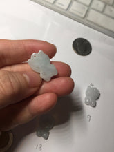 Load image into Gallery viewer, Type A 100% Natural oily dark green/light green/purple/white jadeite jade cat kitty pendant PD200
