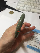 Load image into Gallery viewer, 52.5mm certified 100% natural Type A green gray black jadeite bangle PD172-6297
