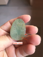Load image into Gallery viewer, Type A 100% Natural Light Green-Gray (淡油冰) Jadeite Jade Dragon Pendant – Power, Success, Protection &amp; Good Fortune PC239
