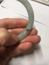 Load image into Gallery viewer, 53.5mm Certified Type A 100% Natural light green purple round cut Jadeite bangle PD203-3923
