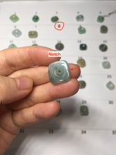 Load image into Gallery viewer, Type A 100% Natural Icy Watery Green Blue Yellow Freeform Light Heart Free Soul Design Jadeite Jade Pendant Group BS125

