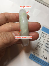 Load image into Gallery viewer, 50.5mm certified 100% natural Type A light green/purple/white jadeite jade bangle AA115-1047
