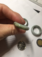Load image into Gallery viewer, Size 7 3/4-13 100% natural type A light green/black/white/brown jadeite band ring group PD197
