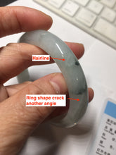 Load image into Gallery viewer, 56mm certified 100% natural Type A icy light green jadeite jade bangle PE8-0310
