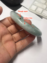 Load image into Gallery viewer, 59.2mm certified Type A 100% Natural dark green gray light purple Jadeite Jade bangle PJ87-6652
