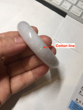 Load image into Gallery viewer, 52mm certified type A 100% Natural sunny green/white/purple oval jadeite jade bangle BK117-0281
