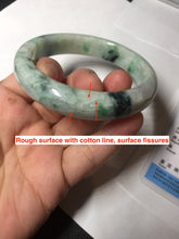 Load image into Gallery viewer, 58mm Certified Type A 100% Natural white/light purple/sunny green Jadeite Jade bangle BM65-5076
