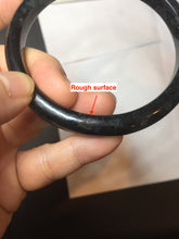 Load image into Gallery viewer, AllaboutjadeCanada.com only 61.8mm type A 100% Natural dark green black MoCui(墨翠) Jadeite bangle PC195
