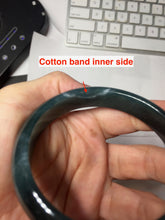 Load image into Gallery viewer, 59.8mm Certified Type A 100% Natural dark green/blue/gray/black Guatemala Jadeite bangle PJ140-1483
