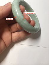 Load image into Gallery viewer, 54.8mm certified 100% natural Type A green/gray jadeite jade bangle BS133-4042
