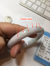 Load image into Gallery viewer, 60mm certified Type A 100% Natural light green red purple (Fu Lu Shou) Jadeite Jade bangle PC96-8467
