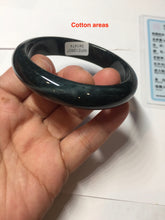 Load image into Gallery viewer, 55.6mm Certified Type A 100% Natural dark green/blue/gray/black Guatemala Jadeite bangle PJ138-1474
