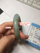 Load image into Gallery viewer, Sold. Please don&#39;t order. Thanks. 61mm Certified 100% natural Type A dark green/sunny green/black/red/brown jadeite bangle PD82-9786
