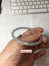 Load image into Gallery viewer, 54mm Certified 100% Natural Icy Watery Gray Very Light Smoky Purple (烟紫)  round cut Nephrite Bangle HN230-9223
