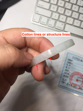 Load image into Gallery viewer, 48.7mm certified 100% natural type A light green orange white thin square style jadeite bangle PH252-1004
