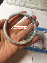 Load image into Gallery viewer, 60.2mm certified Type A 100% Natural sunny green red brown slim round cut Jadeite Jade bangle PH209-6198
