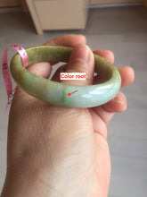 Load image into Gallery viewer, Certified 51.5 mm Type A 100% Natural green/yellow/brown oval Jadeite Jade bangle G67-7784
