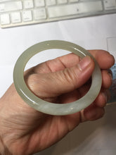 Load image into Gallery viewer, 53.6mm Certified 100% Natural icy watery Crystal Sugar Yellow White(黄冰糖) Nephrite Bangle HN156-9688
