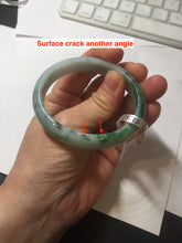 Load image into Gallery viewer, 52.5mm Certificated  Type A100% sunny green/dark green Jadeite Jade bangle F06-5007
