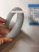 Load image into Gallery viewer, 53.2mm Certified Type A 100% Natural light green purple white Jadeite bangle PB291-3362
