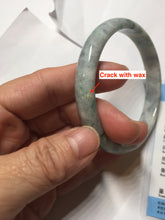 Load image into Gallery viewer, 59mm certified 100% natural Type A green purple gray jadeite bangle PD160-6310

