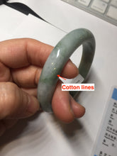 Load image into Gallery viewer, 55.7mm certified 100% natural type A green/yellow/gray jadeite jade bangle AU53-0246
