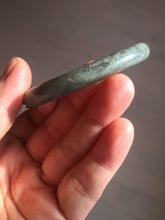 Load image into Gallery viewer, 51mm Certified 100% Natural Green/ black/gray sesame paste 芝麻糊 青花 round cut nephrite Jade bangle HHE104-5567
